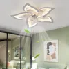 Modern Ceiling Fan with Led Light for Living Room Bedroom Dining Lights Torch Multipoin Ventilador Ceilings Fans Lighting