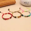 Buntes geflochtenes Seil-Perlenarmband, Unisex, verstellbar, Rot, Glücksbringer für Kinder, Drachenboot-Festival-Geschenke