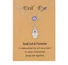 3pcs/set Hamsa Evil Eye Halskette türkisch blaues Augen Hand Anhänger Halsketten Glücksschutz Schmuck Geschenk für Frauen Mädchen Großhandel Großhandel