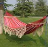 Tassel Camping Hammock Portable Hammock Podwójne Hammock Camping Akcesoria na zewnątrz w pomieszczeniach z paskami drzew