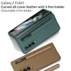 Uchwyt do gniazda pióra dla Samsung Galaxy Z Fold 3 Case All Inclusive Plain Seth Protection Pokrywa 201803515