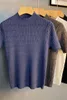 T-shirty męskie T-shirty 2022 Summer Fashion Ubranie Mężczyźni Casual Knit Męs