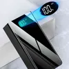 Cell Phone Power Banks 100000mAh Power Bank 4 USB Portable Charger Full Mirror LED Digital Display Poverbank External Battery Pack9382764