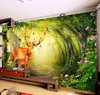 custom mural 3d wallpaper living room bedroom background wall stickers non-woven Forest dream sofa TV home