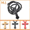 Pendant Necklaces Original Hip Hop Wood Cross Necklace For Men Colares Long Beads Chain Jesus Male Rock Jewelry GiftPendant
