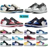 Mens 1s Low 1 UNC Basketball Shoes Pine Green Pairs University Blue Smoke Grey Starfish Red Obsidian Women Yellow Banned Bred Chicago Black Purple Sneakers 36-46