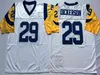 Chen37 NCAA Men Retired 29 Eric Dickerson 13 Kurt Warner 28 Marshall Faulk Jersey 85 Jack Youngblood 75 Deacon Jones Retro Football Jersey