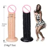 Nxy Godes Dongs Silicone Réaliste Forte Ventouse Prostate Masseur Grand Butt Plug Maïs Vagin Sex Toys pour Femmes 220420