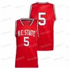 Ceomitness NC State Wolfpack 2022 Basquete College Reverso Retro Jersey NCAA Alex Nunnally Dereon Seabron Ernest Ross Terquavion Smith Jericole