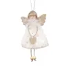 Decorazioni per l'albero di Natale Peluche Angelo Bambola Ragazza Ciondolo Navidad Capodanno Natale Ornamenti da appendere Regalo per bambini