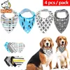 4PCS Pies Bandana Cats Psy Scarf Bable Bawełna Pochodne Akcesoria Bandage Okorzę bandażowa dla małego średniego Chihuahua Y200515