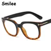 Óculos de sol da moda molduras de óculos anti-ultravioletes quadro lente limpo óculos vermelhos myopia nerd tr90 t letra vintgae uv400fashion