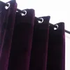 Perde Drapes Modern katı kadife perdeler Yatak odası oturma odası özel boyutu karartma panjurları bitmiş pencere kunağı