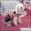 OUTROS PET SUMPRIMENTOS DE PET Home Garden Puppy Dog Stripe Costume Princess Dress Lace PLEELEAD LAPEL PROJETO DOMIM DAPA DRIA 2021 OVKH6