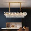 Modernt vardagsrum Heminredning Lyxig LED -lampa Kristallkronkrona Belysning för sovrum guld kök ö matsal hängande lampor