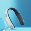 Hängande nackfläkt 4000mAh Portable USB uppladdningsbar bladlös Mute Cooling Wearable Neckband Fan 3Squeed Justerbar utomhussport6852019