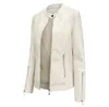 Women's Jackets Womens Faux Leather Zip Up Moto Biker JacketWomen's