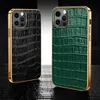 Designer Fashion Phone Cases for Iphone 13 12 Mini 11 Pro Max X XR Xs 7 8 plus SE2 Galaxy S21 Note 20 Luxury Creative Crocodile pa193S