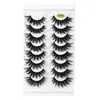 DD Curl eyelashes Volume Russian Strip Lashes Extensions Thick Natural Reusable Fluffy False Eyelash For Beauty