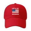 Lets Go Brandon Baseball Cap Gorras Party Favor Snapback Caps Sport Bonnet Sun Outdoor Casquette Fish Summer Casual Hip Hop Printed Winter