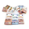 Banconote in denaro falso per feste 5 20 50 100 200 Dollari USA Euro Oggetti di scena realistici per bar giocattolo Copia 100 pezzi/pacco3Y99