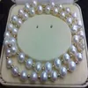 Vacker AAA 8-9mm Akoya White Natural Freshwater Pearl Necklace 18 ''