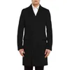 Herren Wollmischungen Mode Langer Trenchcoat Einreiher Wintermantel Lässig Solide Herren Schwarz/Kamel Herren1 T220810