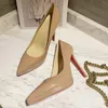 Платформа Женщины Леди 10см на каблуках обувь для свадебной вечеринки для модных дизайнерских насосов C0329