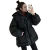 Les manteaux de tranchées pour femmes font des offres fermes à l'édition Han de la veste de vêtements rembourrés de coton à la taille de collection College Age Reduction DWomen's
