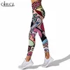 Frauen Leggings Polynesia Abstrakte Kunst Drucken Hohe Taille Elastizität 3D Legging Mode Weibliche für Outdoor Jogginghose W220617