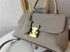 Klassieke handtas luxe ontwerpers tassen cross body echt echt lederen s-lock hoogwaardige afneembare schouderband vrouwen mode bedrukte logo flap tas 3color