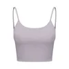Lu-10 Yoga Outfits Backless Crop Tank U-Back Soft Workout Gym Bras Women Racerback Tanks Sexig sport ￤rml￶s skjorta Athletic Tops