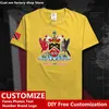 Trinidad und Tobago Country T Shirt Custom Jersey Fans DIY Name Number High Street Fashion Loose Casual T Shirt 220616