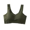 Ice Silk Bh Seamless Vest Bras Women Push Up Underwear Lingerie Sleep Top Padded Bralte Soutien Gorge 220718