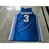 Chen37 Rzadka koszulka koszykówki mężczyzn Młodzież Kobiety Vintage Blue 3 Stephon Marbury High School Lincoln Rozmiar S-5xl Niestandardowy nazwa lub numer