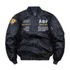 Men's Jacket Autumn and Winter Air Force Pilot Embroidery Baseball Uniform Plus Velvet Thick Loose