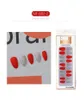 False Nails 24pcs Paper Box Detachable Glitter With Matte DIY Medium Coffin Stiletto Fake Full Cover Nail Tips Prud22