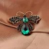 Stift brosches mode crystal bee brosch lapel and insekt strass corsage kappa cardigan märke vintage smycken gåvor kirk22