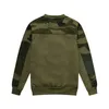 Höst Patchwork Sweatshirt Hip Hop Hoodies Mens Classic Camouflage Sweatshirts Casual Loose O-Neck Långärmad Pullover Män 220325