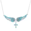 Chains Fashion Angel Wing Necklace Cross Diamond Ladies Pendant Ring Earring Bracelet Necklaces For Women Jewelry