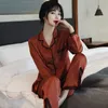 Pajamas Sexy Long Sleeved Suit Silk Home Clothes