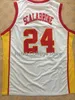 Sjzl98 Maglia da basket da uomo 24 BRIAN SCALABRINE USC Trojans Ricamo maglie da uomo cucite