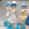 6スタイル16.5cmアニメは、ゼロレムラムメイドガールPVCアクションフィギュアコレクションモデルおもちゃ220707とは異なる世界に耐える