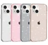 Capas de telefone fortes transparentes à prova de choque com glitter Terminator de luxo para iPhone 15 14 13 12 11 Pro Max XR XS 8 7 6 Plus