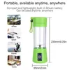 Draagbare mixer USB elektrische vruchtenjuicer Handheld smoothie maker blender roeren oplaadbare mini -keukencessor sap cup c0725G02