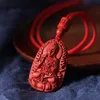 ペンダントネックレスCinnabar Fortune Buddher Turns Grack varocana千Hand Guanyin Men and Women Necklace PendantPendant