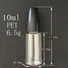 カラフルな長い薄い先端針ペットボトルプラスチックエリキッド10ml 15ml空のE液体ジュースドロッパーボトル付き子