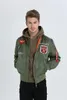 Cappotti da uomo bomber da baseball in nylon bianco verde nero con stampa militare leggera US NAVY di alta qualità 220715