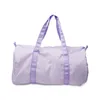 Seersucker Duffle Bag Striped Travel Handbag Large Capacity Drum Bag With Handle Portable For Vacation Holiday Supplies