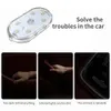 Evrensel kablosuz araba iç LED ışıklar otomatik mini çatı tavan okuma lambası 5V parmak dokunmatik sensör manyetik cazibe stil lambası ışık usb şarj edilebilir